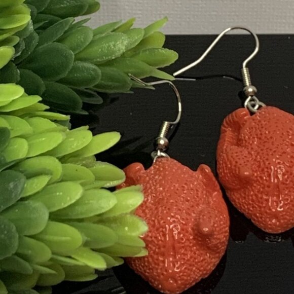 Chicken Earring, Funny Food Earring, Gift Idea, Chicken Jewelry, Fried Chicken - Picture 3 of 10